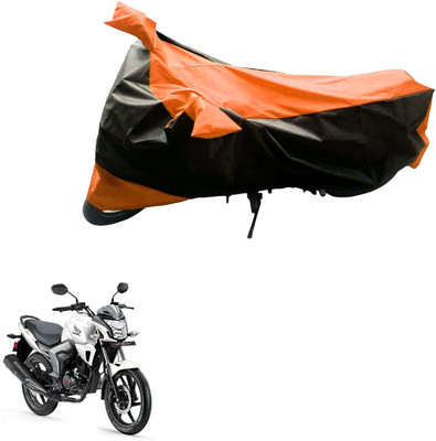 Mdstar Waterproof Two Wheeler Cover for Honda(Trigger, Black, Orange)