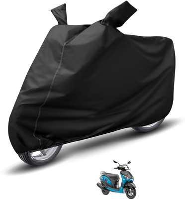 Auto Hub Waterproof Two Wheeler Cover for Yamaha(Alpha, Black)