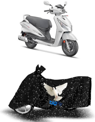 BigFly Waterproof Two Wheeler Cover for Hero(Destini 125, Black)