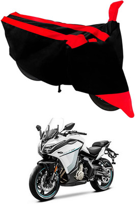 Mdstar Waterproof Two Wheeler Cover for CFMoto(400GT, Red, Black)