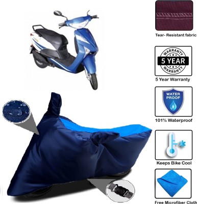 MISSION COLLECTION Waterproof Two Wheeler Cover for Indus(Yo Xplor, Blue)