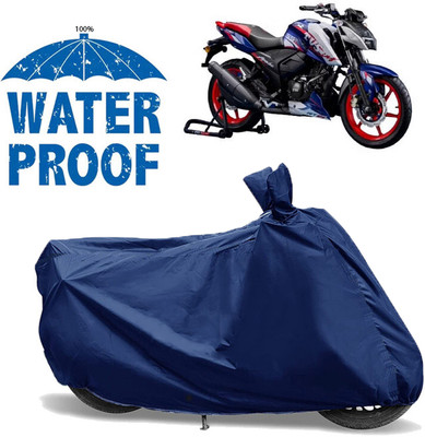 AUTOCAD Waterproof Two Wheeler Cover for TVS(Apache RTR 180, Blue)