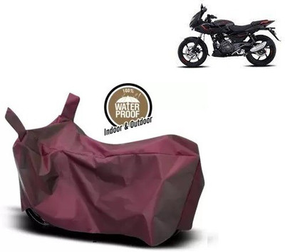 OliverX Waterproof Two Wheeler Cover for Bajaj(Pulsar 180F BS6, Maroon)