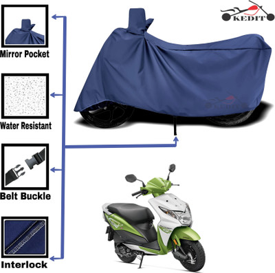 KEDIT Two Wheeler Cover for Universal For Bike(Dio, Blue)