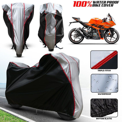xodi Waterproof Two Wheeler Cover for KTM(RC 390, Silver, Black, Multicolor)