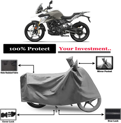 Amexride Two Wheeler Cover for BMW(G 310 GS, Grey)