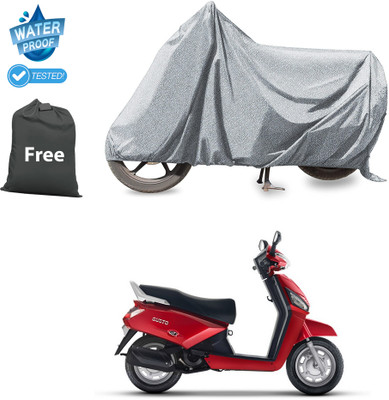 CODOKI Waterproof Two Wheeler Cover for Mahindra(Gusto 125 BS6, Silver)