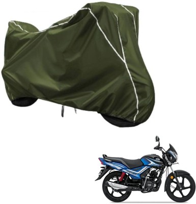 Car Life Two Wheeler Cover for TVS(Star City Plus, Green, White)