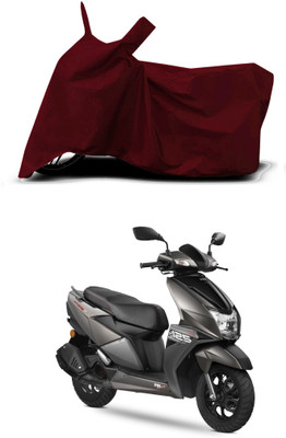 VESMEI Two Wheeler Cover for TVS(Ntorq 125, Red)