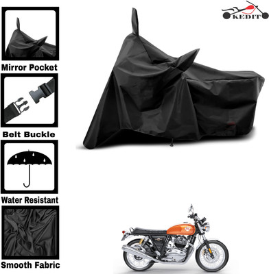 KEDIT Two Wheeler Cover for Royal Enfield(Interceptor 650, Black)