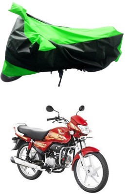 Mdstar Waterproof Two Wheeler Cover for Hero(HF Deluxe, Green, Black)