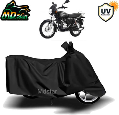 MMSSTAR Waterproof Two Wheeler Cover for Bajaj(Boxer BM 150, Black)