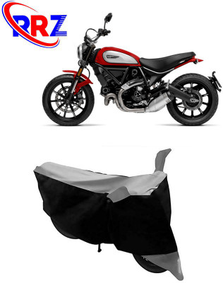 RRZ Waterproof Two Wheeler Cover for Ducati(Scrambler Icon, Black, Grey)