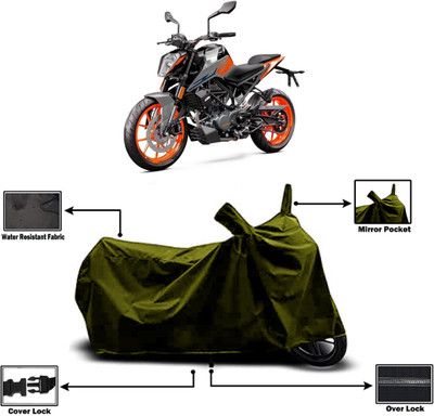 Amexride Two Wheeler Cover for KTM(Duke 200, Green)