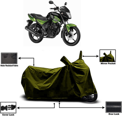 Amexride Two Wheeler Cover for Yamaha(SZ RR V2.0 BS6, Green)