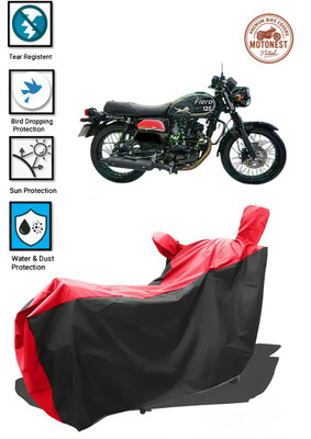 MOTONEST Waterproof Two Wheeler Cover for TVS(Fiero FX, Red, Black)