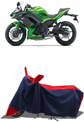 SUGASHRI Waterproof Two Wheeler Cover for Kawasaki(Ninja 650 bs6, Red, Blue)