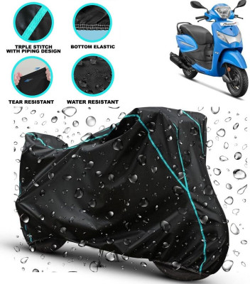 kerwa Waterproof Two Wheeler Cover for Hero(Pleasure, Black)