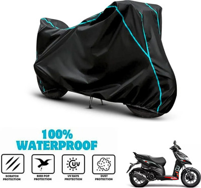 SnehaSales Waterproof Two Wheeler Cover for Aprilia(SR 150, Black)