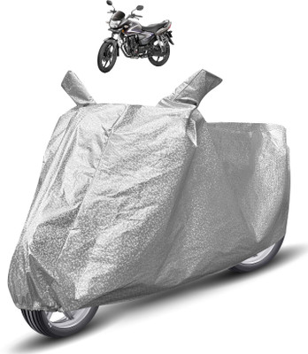 MOCKHE Waterproof Two Wheeler Cover for Honda(CB Shine, Silver)