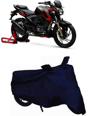 AASHTIK MART Two Wheeler Cover for TVS(Apache, Blue)