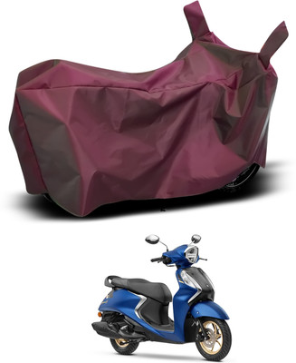 PAGORA Waterproof Two Wheeler Cover for Yamaha(Fascino 125 FI, Maroon)