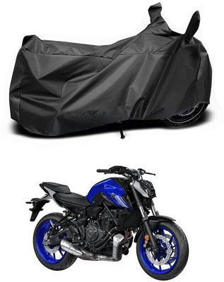 DeepShakshi AUTOMOTIVE Two Wheeler Cover for Yamaha(MT 07 BS6, Black)