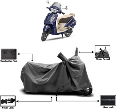 Amexride Two Wheeler Cover for TVS(Jupiter classic, Grey)