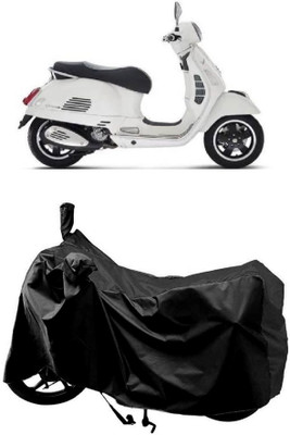 AutoKick Two Wheeler Cover for Vespa(GTS Super 125, Black)