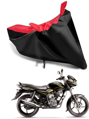 KEDIT Two Wheeler Cover for Bajaj(Discover 135, Red, Black)