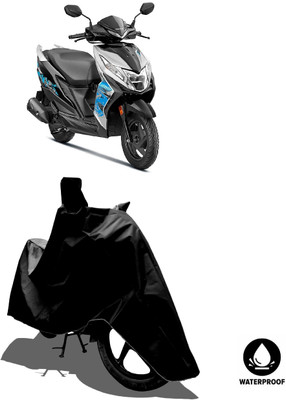Amexride Waterproof Two Wheeler Cover for Honda(Dio, Black)