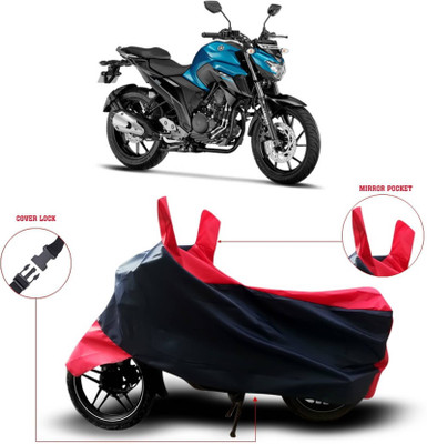 KEDIT Two Wheeler Cover for Yamaha(FZ-25, Red)