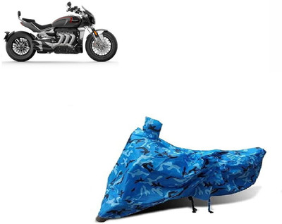 Anlopeproducts Waterproof Two Wheeler Cover for Triumph(Rocket III, Blue)