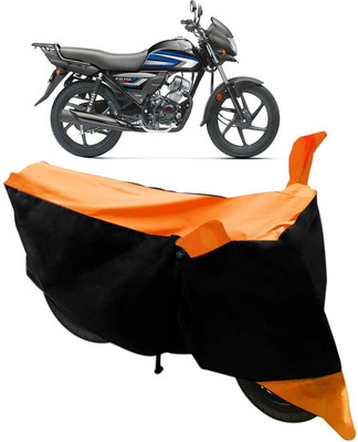 SMART BUYY Two Wheeler Cover for Honda(CD 110 Dream, Black, Orange)