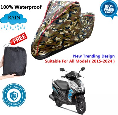 AUTOCAD Waterproof Two Wheeler Cover for Honda(Dio, Multicolor)