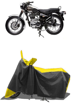 SUGASHRI Waterproof Two Wheeler Cover for Royal Enfield(Electra 5S, Yellow, Black)