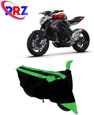 RRZ Waterproof Two Wheeler Cover for MV Agusta(Brutale, Black, Green)
