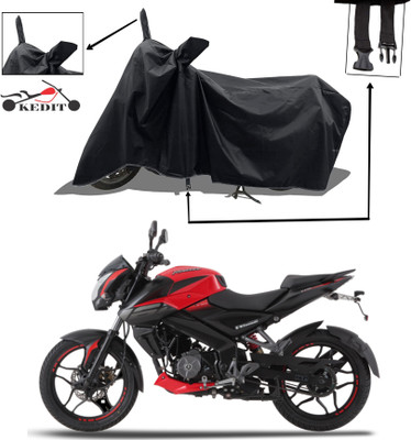 KEDIT Two Wheeler Cover for Bajaj(Pulsar 160 NS DTS-i, Black)