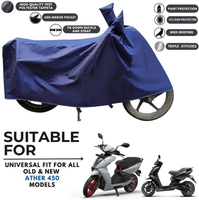 MADAFIYA Two Wheeler Cover for Ather(450, Blue)