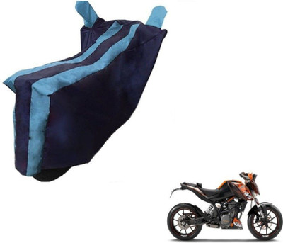 MMSSTAR Waterproof Two Wheeler Cover for KTM(Duke 200, Black, Blue)