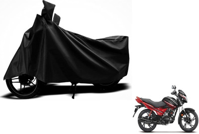 DeepShakshi AUTOMOTIVE Two Wheeler Cover for Hero(Glamour, Black)