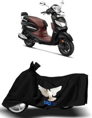 Big fly Two Wheeler Cover for Hero(Duet 125 CC BS6, Black)