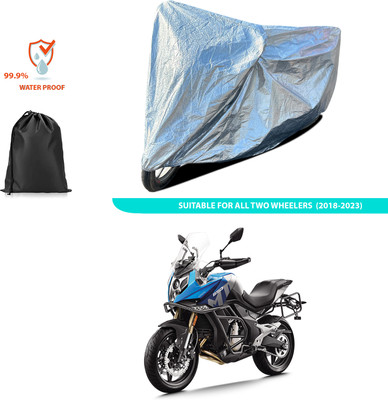 PAGORA Waterproof Two Wheeler Cover for CFMoto(650MT, Silver)