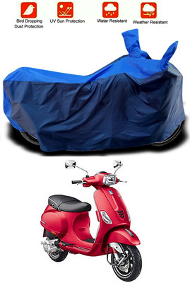 MMSSTAR Waterproof Two Wheeler Cover for Piaggio(Vespa SXL, Blue, Blue)