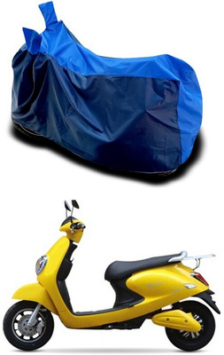 Mdstar Waterproof Two Wheeler Cover for Techo Electra(Emerge BS6, Blue)