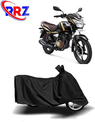 RRZ Waterproof Two Wheeler Cover for TVS(Victor New, Black)