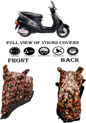 Amexride Two Wheeler Cover for Kinetic(Nova EX, Multicolor)