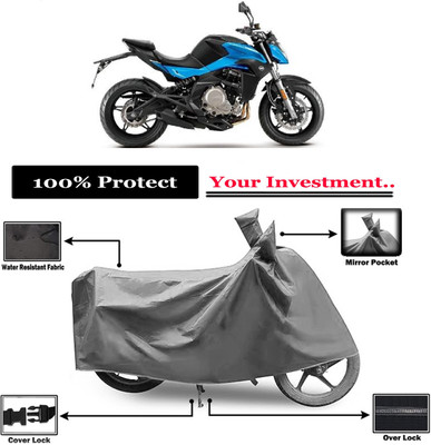 Amexride Two Wheeler Cover for CFMoto(650 NK BS6, Grey)