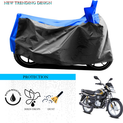 ANTHUB Waterproof Two Wheeler Cover for Bajaj(Platina, Grey, Blue)