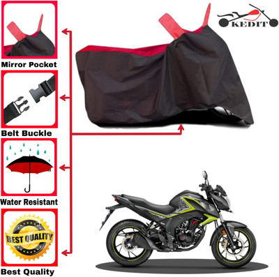 AASHTIK MART Two Wheeler Cover for Honda(CB Hornet 160, Red, Black)